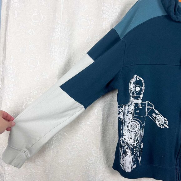 Disney Star Wars Droid Depot C-3PO Hoodie Industrial Automation full-zip jacket - Picture 3 of 10